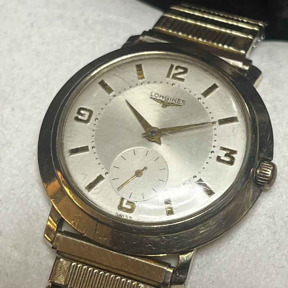 Longines Wittnauer 10k GF Manual Wind Men's Watch 1954 Vintage Running